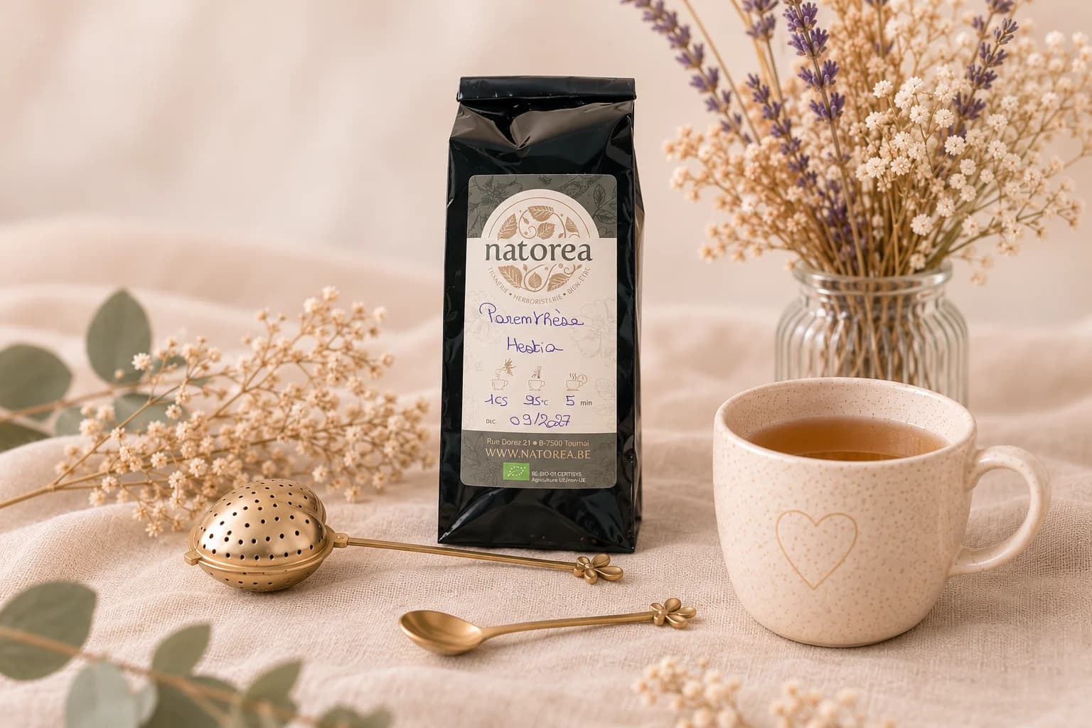 La Tisane Apaisante et sa tasse