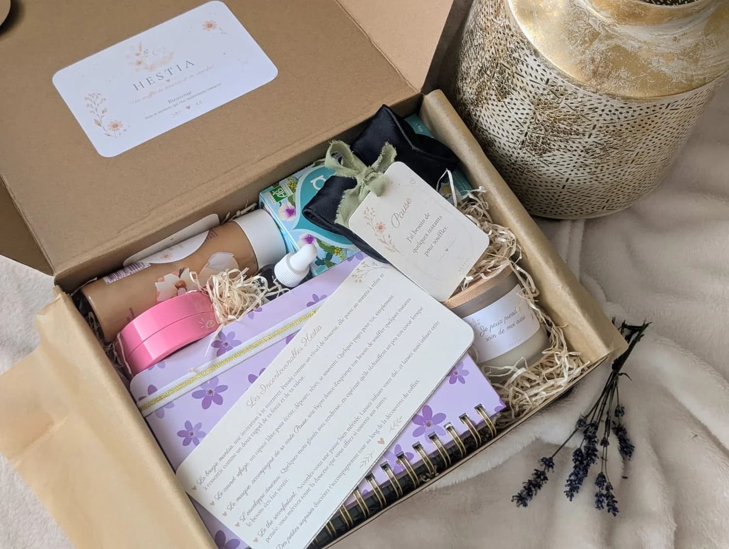 Coffret Douceur Au Quotidien ouvert
